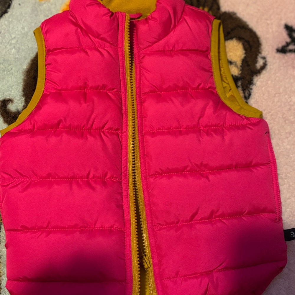 Baby GAP Vibrant Pink Puffer Vest